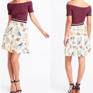 J. Crew Hawaii Print Skirt